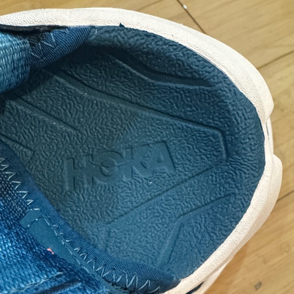 Hoka One One Navy Sandals with Pink Soles - Picture 10 of 10